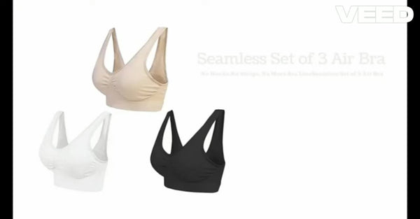 Womens Multicolor Air Bra (Pack of 3)